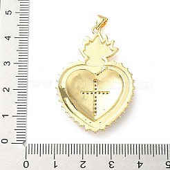 Colgante micropavé cubic zirconia de latón&nbsp;KK-I379-03G-K