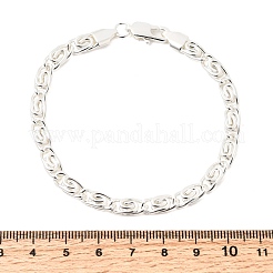 Bracelets à maillons tourbillonnants en acier inoxydable 304 pour femmes&nbsp;BJEW-K240-11S