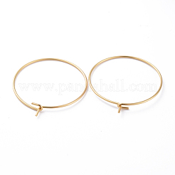 Accesorios para pendientes de aro de acero inoxidable quirúrgico 316&nbsp;STAS-J025-01C-G