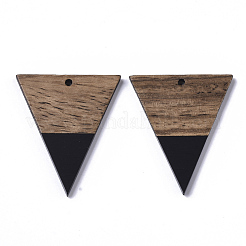 Colgantes de resina y madera de nogal&nbsp;X-RESI-T035-06C