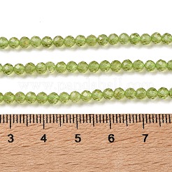Natürlichen Peridot Perlen Stränge&nbsp;G-P603-C-3mm-01