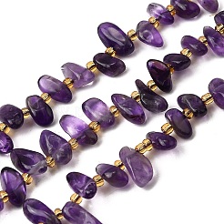 Natürlichen Amethyst Perlen Stränge&nbsp;G-Z091-A13