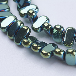 Chapelets de perles en hématite synthétique sans magnétiques&nbsp;G-J382-4x8x2mm-A02