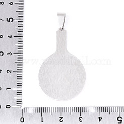 Bedruckte 201 Edelstahlanhänger&nbsp;STAS-T066-86M