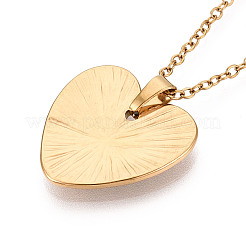 Colliers pendentifs en acier inoxydable 304&nbsp;NJEW-T018-59G