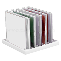 12 Gitter Kunststoff-CD-Aufbewahrungsgestell&nbsp;AJEW-WH0643-111A