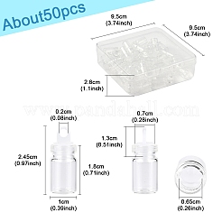50 Stück Glasflaschen-Anhänger-Dekoration&nbsp;BOTT-FS0001-06