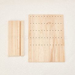 Présentoir de boucles d'oreilles en bois de pin&nbsp;EDIS-WH0008-08A