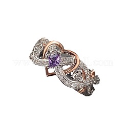 Anillos de dedo con circonita cúbica pavé de aleación&nbsp;FS-WGFA8F3-05