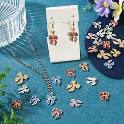 32 stücke 8 stile legierung strass anhänger&nbsp;ALRI-TA0001-44