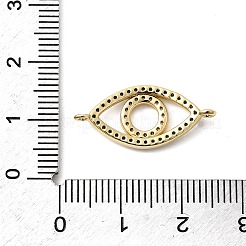 Breloques connecteurs en laiton micro pavé bleu ciel et zircone cubique transparente&nbsp;KK-H529-05B-G01