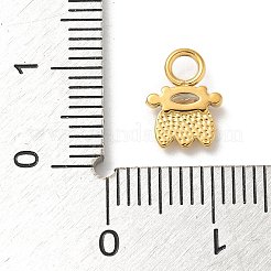 Placcatura ionica (ip) acciaio inossidabile 304 con ciondoli in strass&nbsp;STAS-G351-17G-02