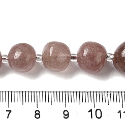 Natürlichen Erdbeere Quarzperlen Stränge&nbsp;G-Q169-E06-01B