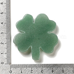 Natürliche grüne Aventurin geschnitzte Kleeblatt-Figuren und Statuen für Home-Office-Tisch-Feng-Shui-Ornament&nbsp;DJEW-G044-01B