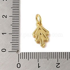 Pendenti in zirconi cubici trasparenti in micro pavè di ottone&nbsp;KK-R162-025G