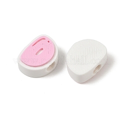 Perles européennes en plastique&nbsp;PL-CBA02CB-01D