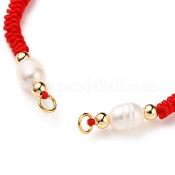 Fabbricazione del braccialetto del cavo di nylon intrecciato&nbsp;AJEW-JB00764-02