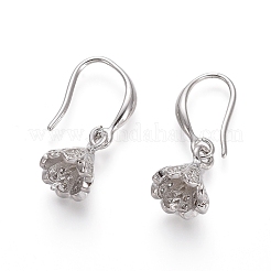 Micro ottone spianare zirconi orecchino ganci&nbsp;ZIRC-L086-007P