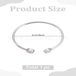 1 Stück Armreifen aus Edelstahl&nbsp;BJEW-LP0001-43