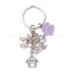 Portachiavi in lega di acciaio inossidabile 304 smaltato a forma di cane&nbsp;KEYC-JKC01219