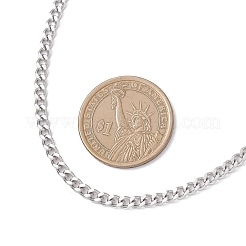 6 pièces 6 styles 304 chaîne figaro en acier inoxydable et chaîne gourmette et chaîne boîte et chaîne vague d'eau et ensembles de colliers de chaîne de câble pour femmes&nbsp;NJEW-JN05630