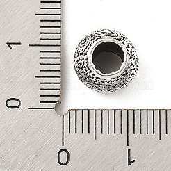 Tibetische Stil Legierung Großlochperlen&nbsp;FIND-E041-03AS