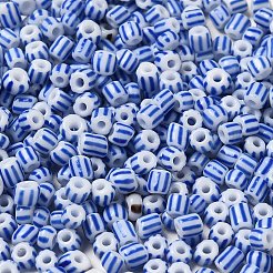 8/0 perles de rocailles en verre transparent de couleurs opaques&nbsp;X-SEED-F003-04B-02