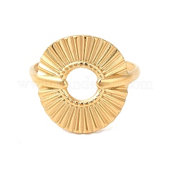 Anillos de dedo de acero inoxidable 304 con revestimiento iónico (IP)&nbsp;RJEW-E063-33G