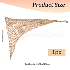 Copricostume da spiaggia in poliestere all'uncinetto per donna&nbsp;AJEW-WH20007-71
