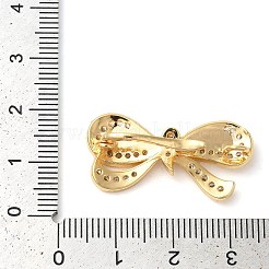 Fermoirs repliables en laiton micro pave zircone cubique transparente&nbsp;KK-G505-19G