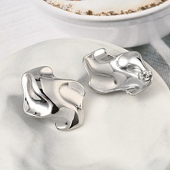 Ohrstecker aus 304 Edelstahlnuggets&nbsp;EJEW-K268-73P