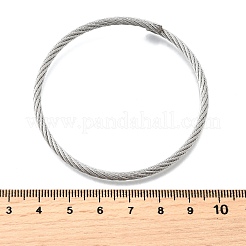 Armreifen aus 304 Edelstahl für Damen und Herren&nbsp;BJEW-Z131-01P
