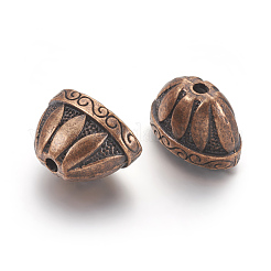 Cônes de perles en alliage de style tibétain&nbsp;X-TIBE-976-R-FF
