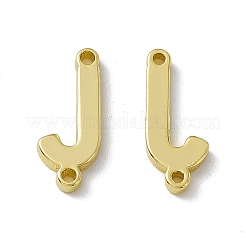 Breloques de connecteur de lettre en laiton plaqué rack&nbsp;KK-C007-38G-J