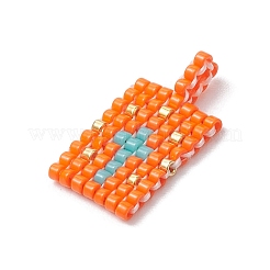 2 pendentif en perles de rocaille en verre.&nbsp;PALLOY-MZ00246-05