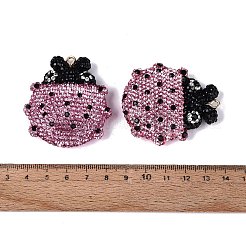 Handgefertigte große Anhänger aus Polymerclay und Strass&nbsp;FIND-Q123-01B