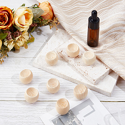 10 Stück halbrunder Aromatherapie-Diffusor aus Holz&nbsp;AJEW-GF0015-18B