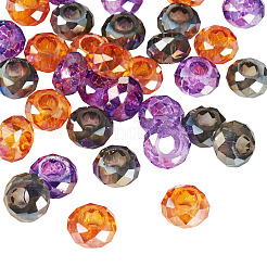 36 stücke 3 arten backen farbe transparent glas europäischen perlen&nbsp;GPDL-TA0001-07
