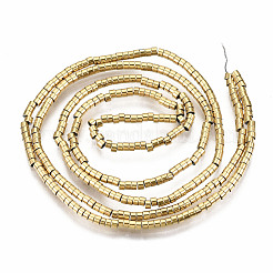 Electroplate non magnetici ematite sintetico fili di perline&nbsp;G-T114-47G