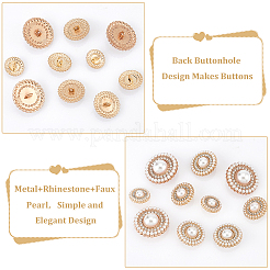 4 stile bottoni con gambo in lega di zinco&nbsp;BUTT-WR0001-06G