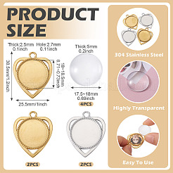 DIY-Sets zur Herstellung von Herzanhängern&nbsp;STAS-TA0005-43