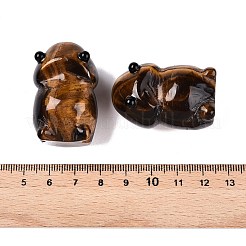 Figurines naturelles de monstre oeil de tigre&nbsp;DJEW-N003-01D