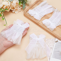 Mangas de encaje de nailon con lazo&nbsp;DIY-WH0888-538A