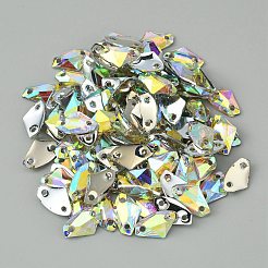 Nähen auf Rhinestone&nbsp;RESI-WH0034-22E