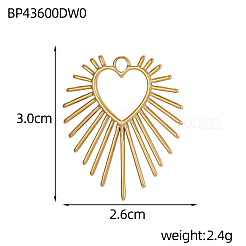 Pendentifs en acier inoxydable 304&nbsp;STAS-OY006-96G
