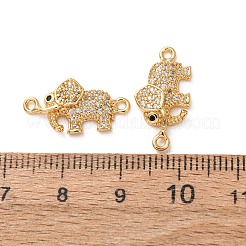 Pendenti in zirconi cubici trasparenti in micro pavè di ottone&nbsp;CU-H002-07A-G