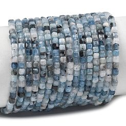 Fili di perline acquamarina blu diavolo naturale&nbsp;G-NH0073-C01-3mm