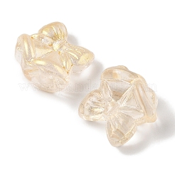 Perles de verre transparentes peintes en aérosol&nbsp;GLAA-Z011-06I