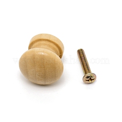 Poignée d'armoire en bois bouton de traction&nbsp;FIND-WH0081-46