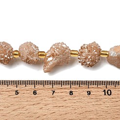 Galvani natürliche druzy Achat Perlen Stränge&nbsp;G-G289-02D